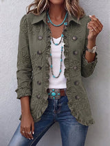Coraleen | Floral Embroidered Utility Jacket