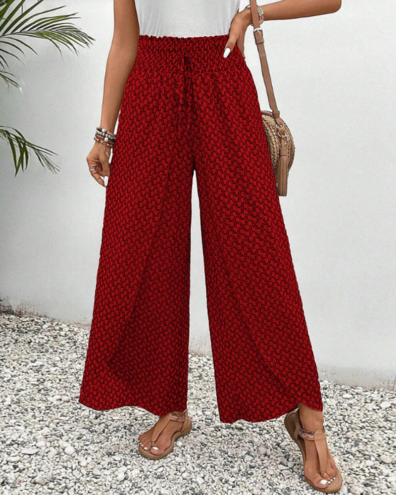 Ashcroft | Wide-Leg Trousers in Geometric Print