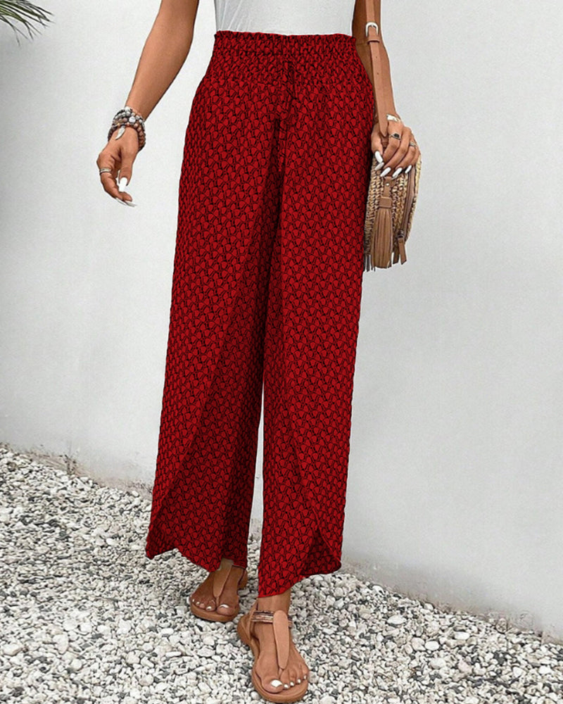 Ashcroft | Wide-Leg Trousers in Geometric Print
