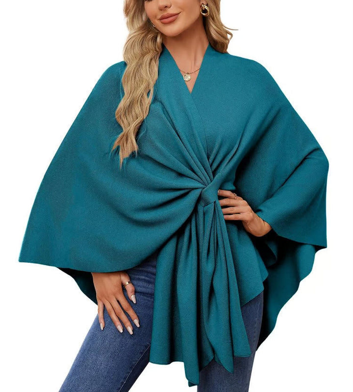 Maegan | Elegant Poncho-Style Shawl