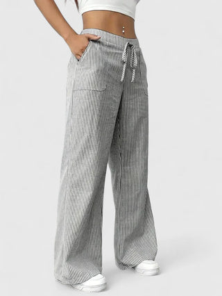 Ashcroft | Birgit Comfortable Wide-Leg Trousers with Elegant Details