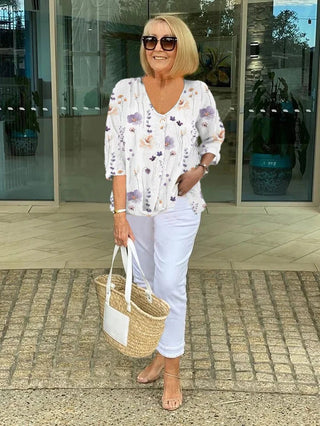 Ashcroft | Bellamy Floral French Vintage Blouse