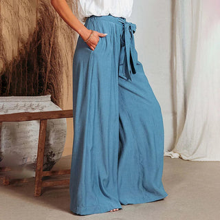 Wide-Leg Casual Trousers