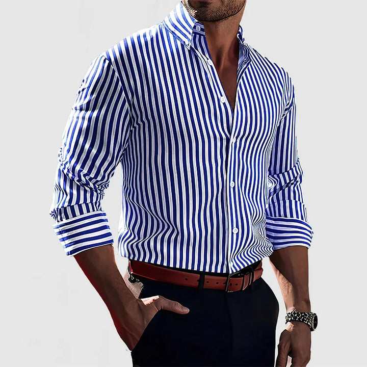 Ashcroft | Men's Striped Cotton Shirt