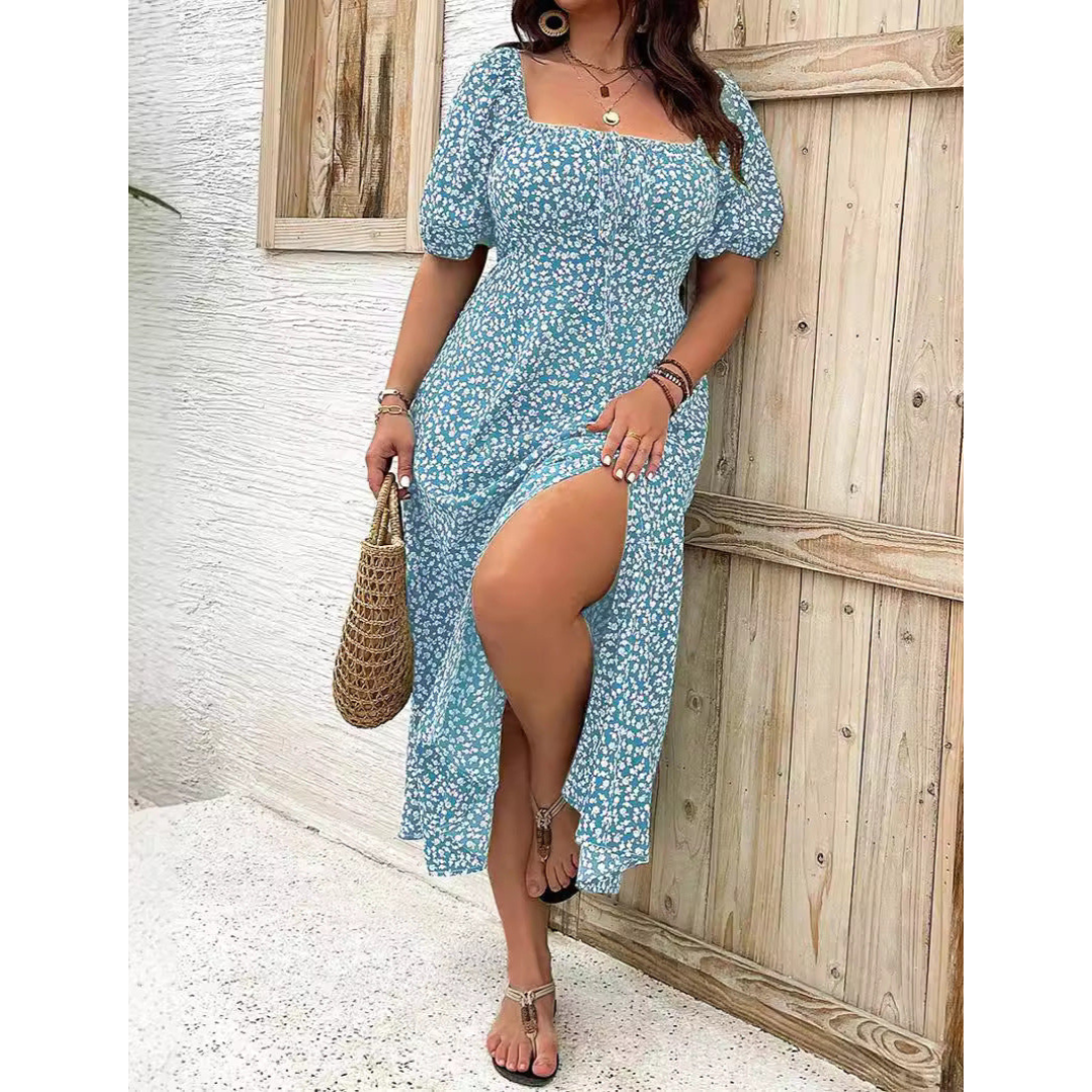 Ashcroft Comfy Elegant Summer Slit Dress