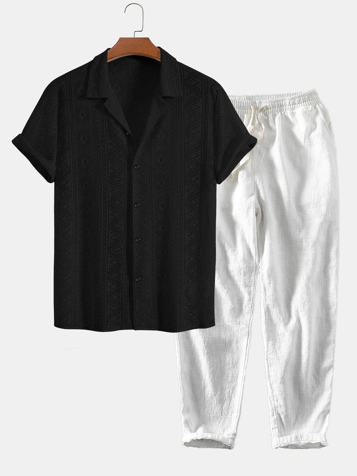 Cazel | Short-Sleeve Two-Piece Set
