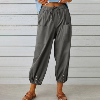 Ashcroft | Lidia Wide-Leg Cotton and Linen Trousers
