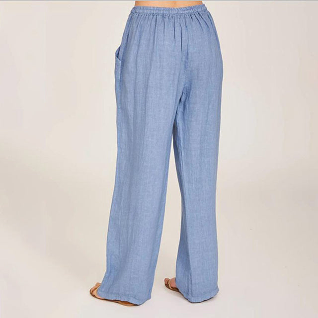 Wide-Leg Casual Trousers