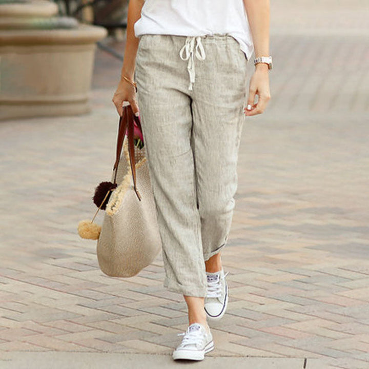 Straight-Leg Casual Trousers