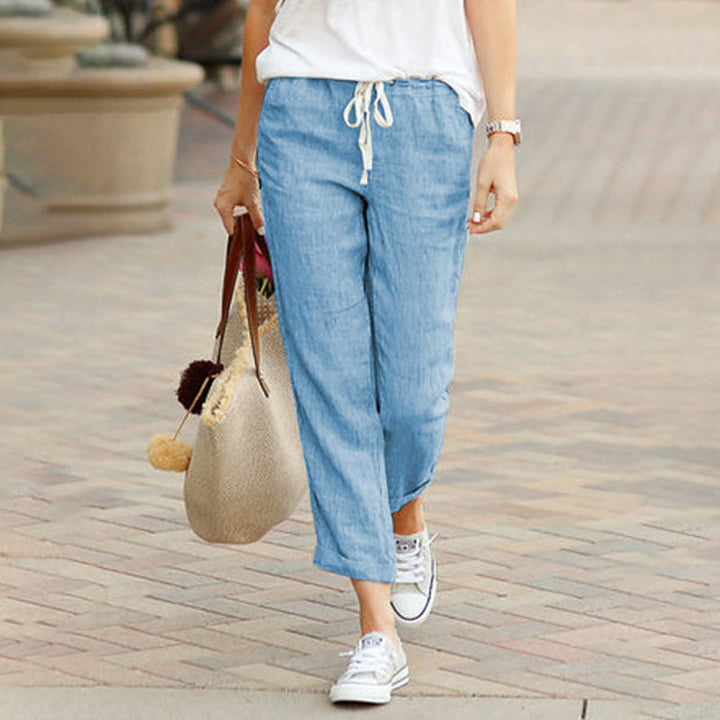 Straight-Leg Casual Trousers