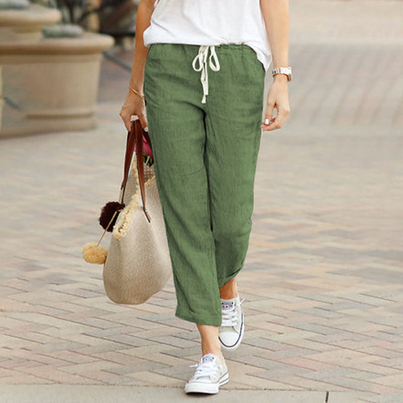 Straight-Leg Casual Trousers