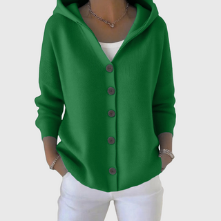 Selina | Hooded Button-Front Cardigan
