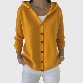 Selina | Hooded Button-Front Cardigan