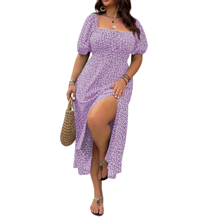 Ashcroft Trendy Plus Size Floral Print Dress – view 11