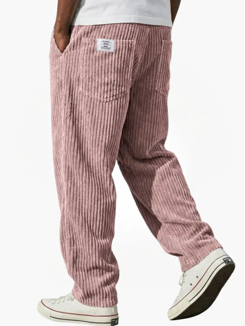 Ashcroft | Men's Corduroy Trousers with Elasticated Waist