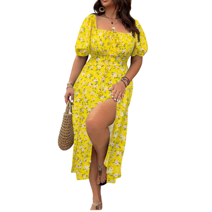 Ashcroft Trendy Plus Size Floral Print Dress – view 13