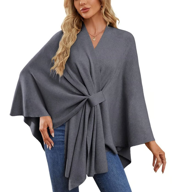 Maegan | Elegant Poncho-Style Shawl