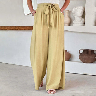 Wide-Leg Casual Trousers