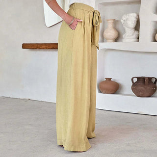 Wide-Leg Casual Trousers