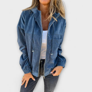 Ashcroft | Corduroy Zip-Up Hooded Jacket