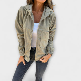 Ashcroft | Corduroy Zip-Up Hooded Jacket