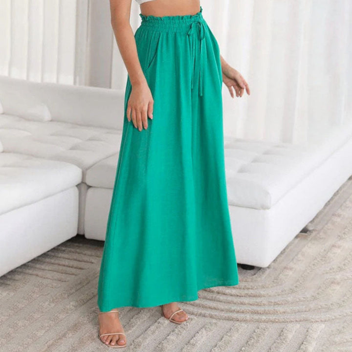 Wide-Leg Casual Trousers