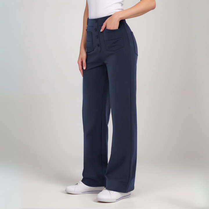 Ashcroft | High-Waisted Stretch Trousers