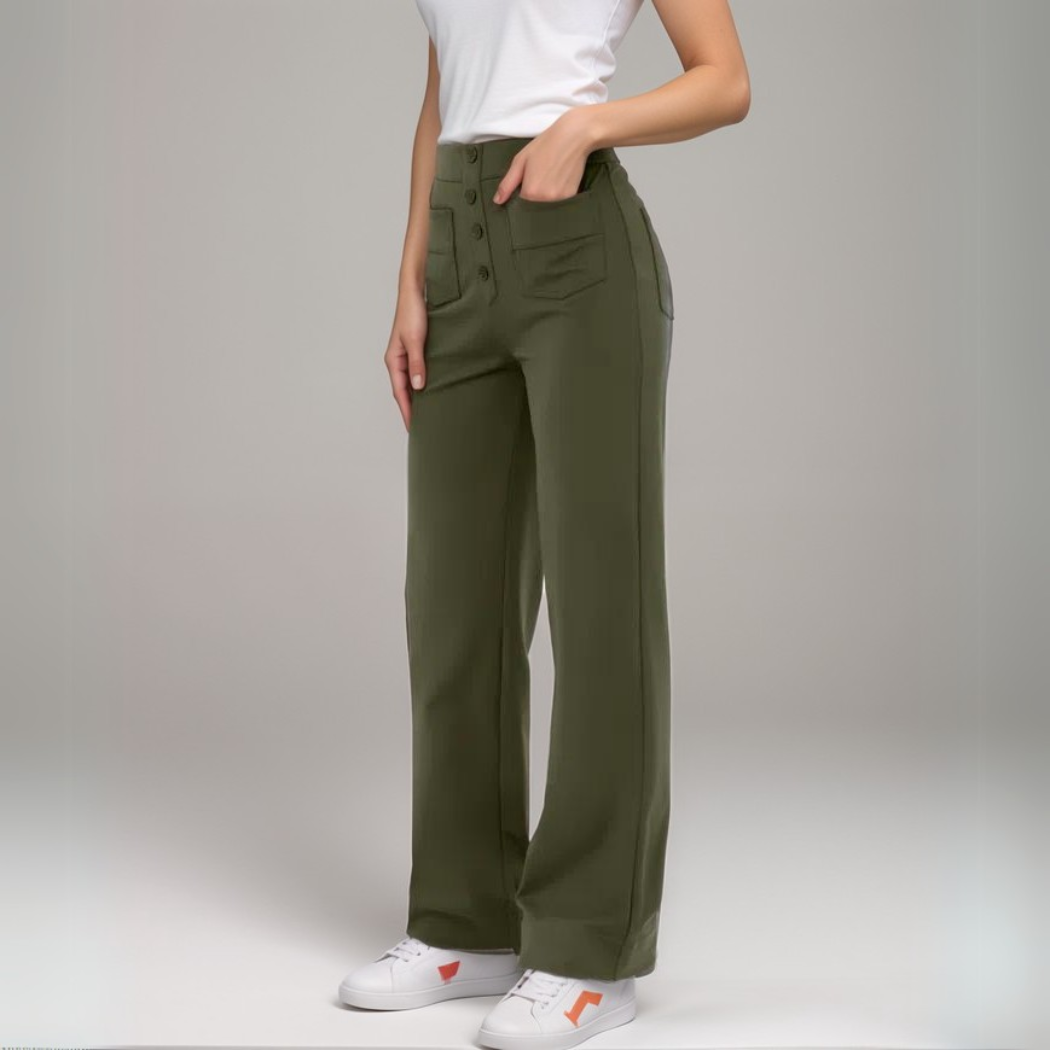 Ashcroft | High-Waisted Stretch Trousers