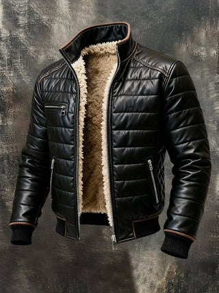 High-Collar Tailored Jacket