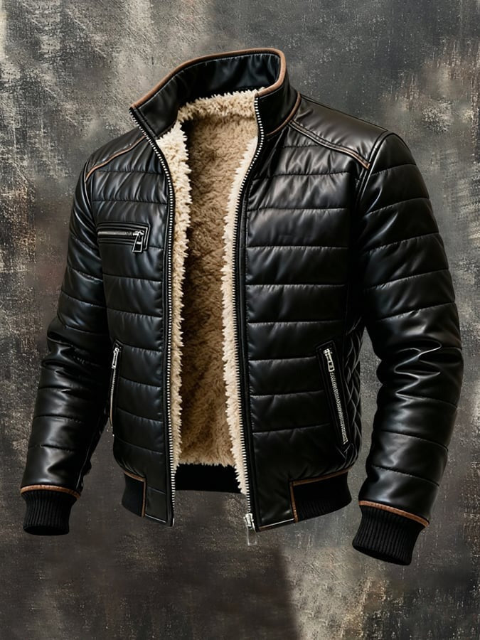High-Collar Tailored Jacket