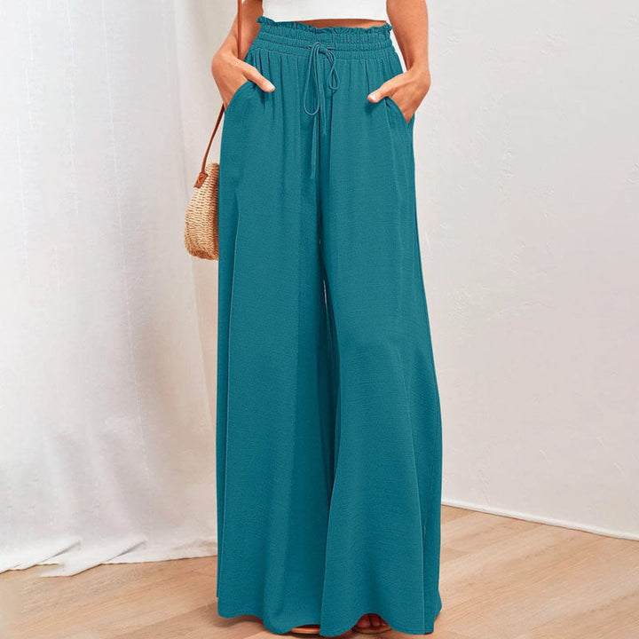 Wide-Leg Casual Trousers