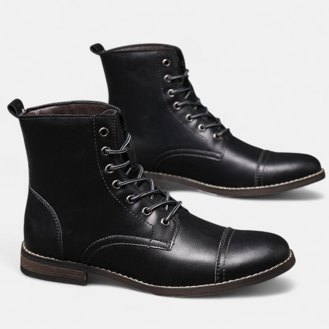 Ashcroft | Martino Elegant Men's Faux Leather Boots