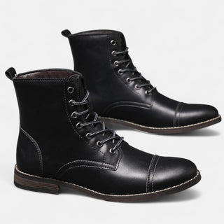 Ashcroft | Martino Elegant Men's Faux Leather Boots