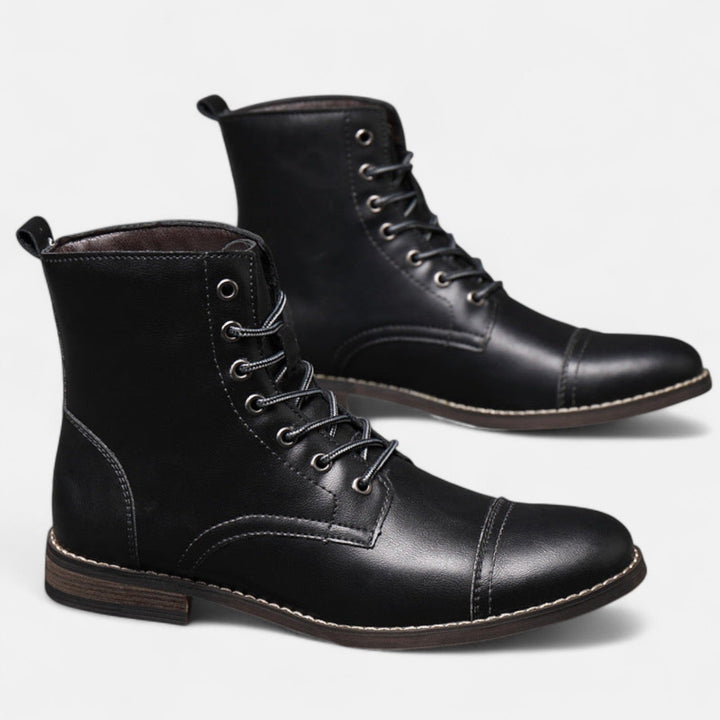 Ashcroft | Martino Elegant Men's Faux Leather Boots