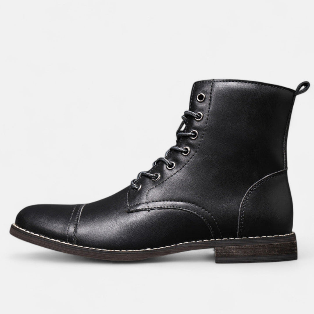 Ashcroft | Martino Elegant Men's Faux Leather Boots
