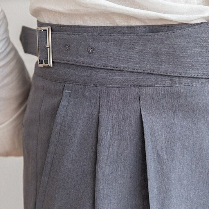 Ashcroft | Ellis Classic High-Waist Trousers with Buckle Closure