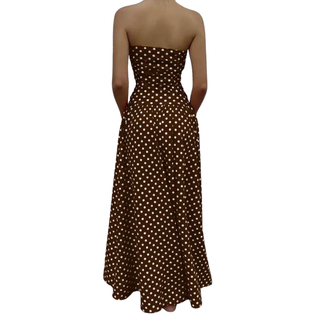 Ashcroft Polka Dot Strapless Maxi Dress – view 6