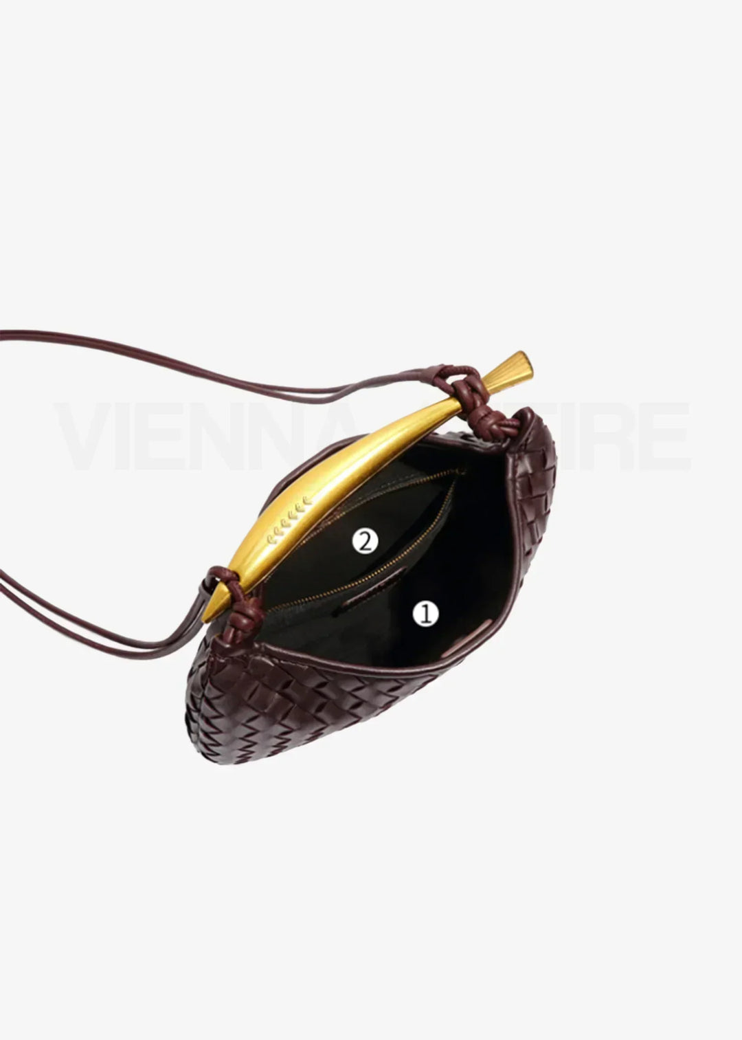 Alejandra | Woven Bag with Gold Handle