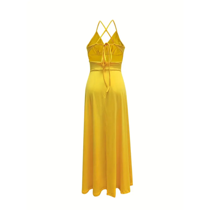 Ashcroft Sleek Spaghetti Strap Slit Maxi Dress – view 6