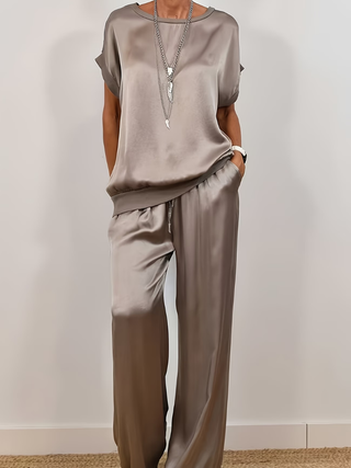 Sophie | Satin Two-Piece Set