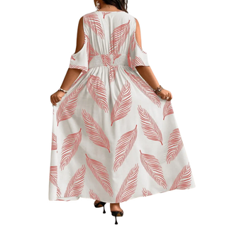 Ashcroft Boho Print Cold Shoulder Dress – view 5