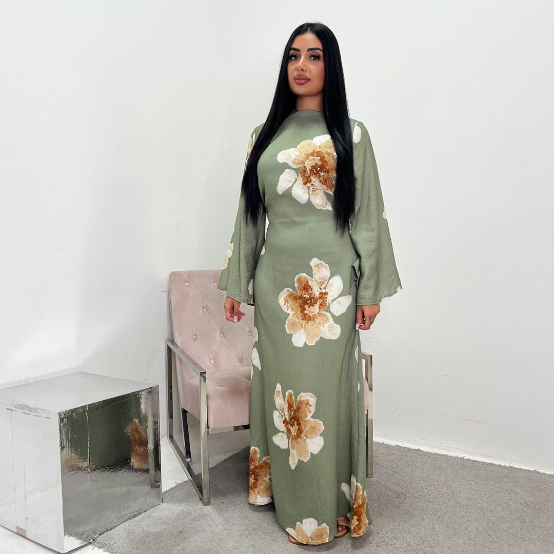 Ashcroft Modest Floral Loose Fit Maxi Dress