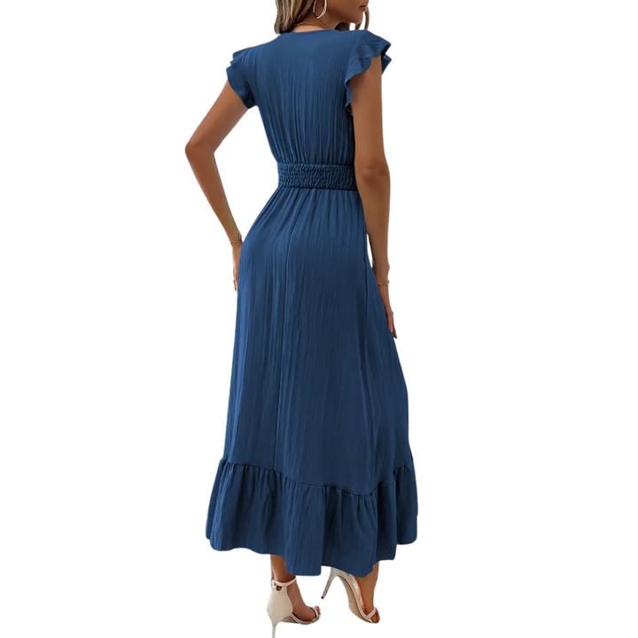 Ashcroft Shirred V-Neck Summer Dress – view 4