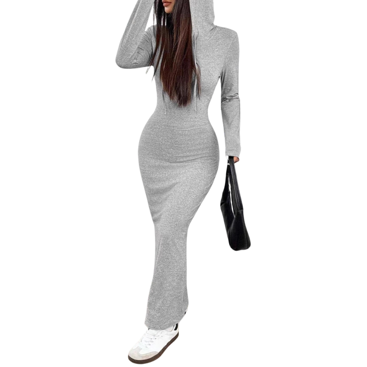 Ashcroft Casual Hooded Drawstring Slim Fit Dress – view 2