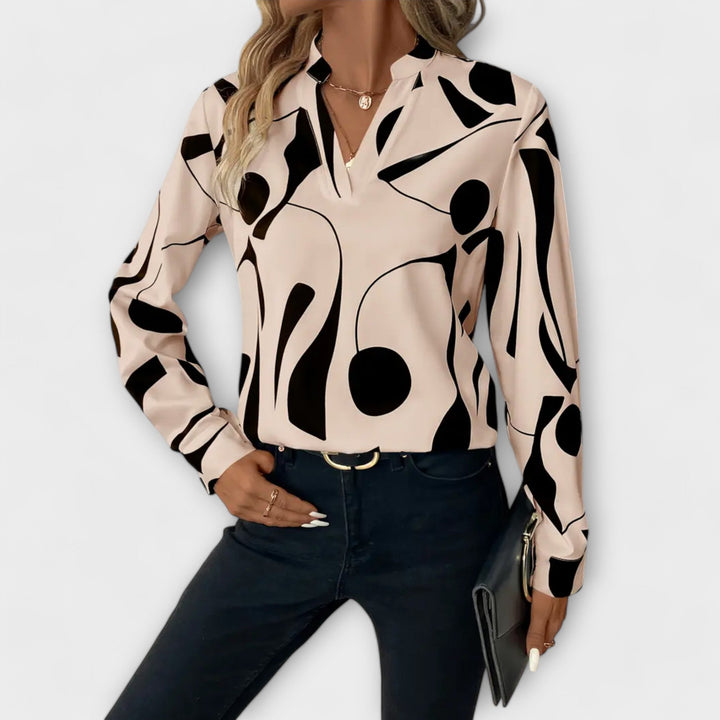 Ashcroft | Zaylith Elegant V-Neck Blouse
