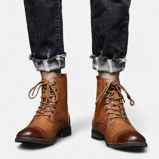 Ashcroft | Martino Elegant Men's Faux Leather Boots