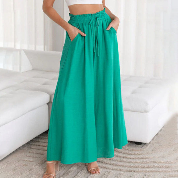 Wide-Leg Casual Trousers