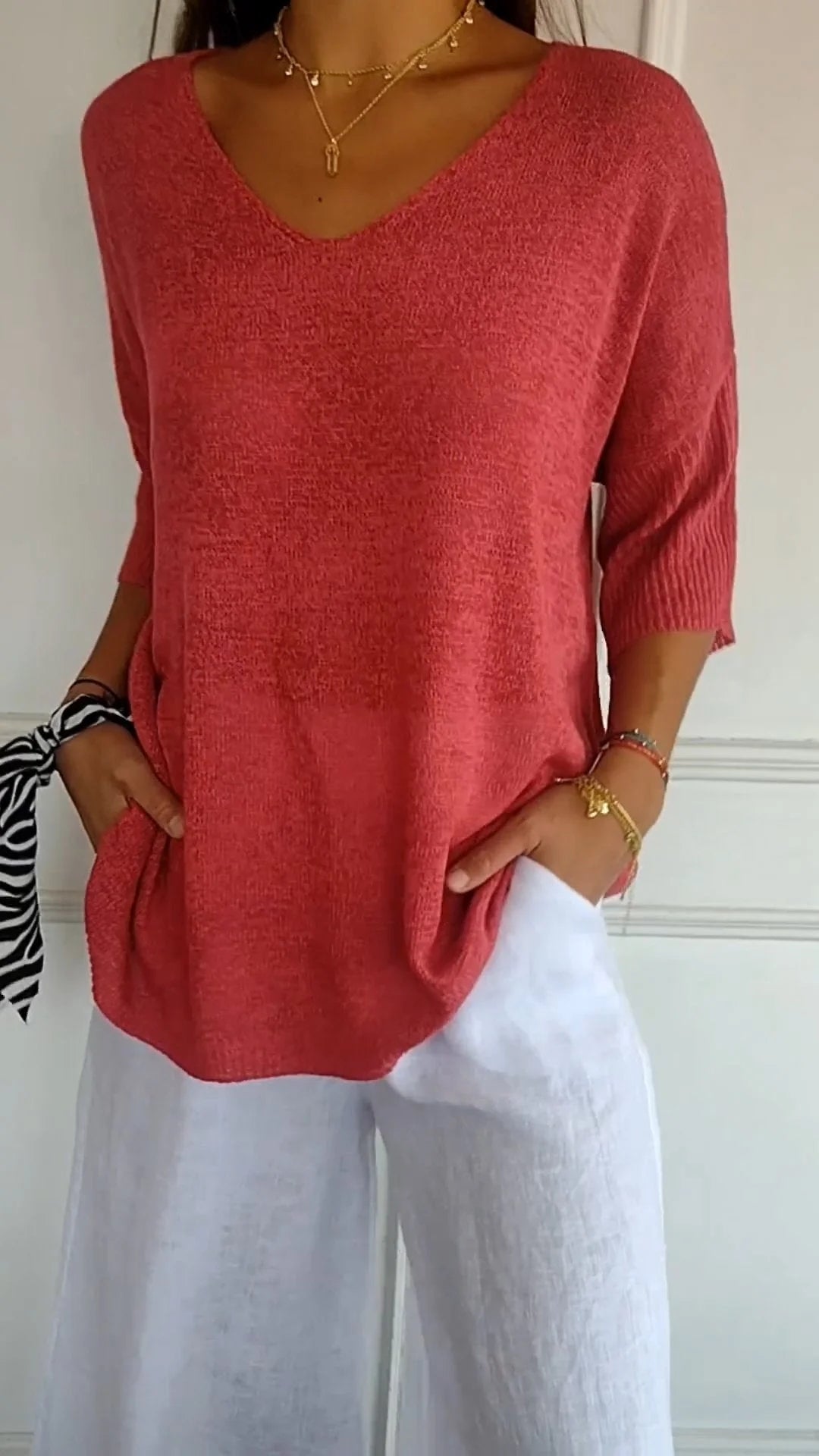 Ashcroft | Timeless V-Neck Top