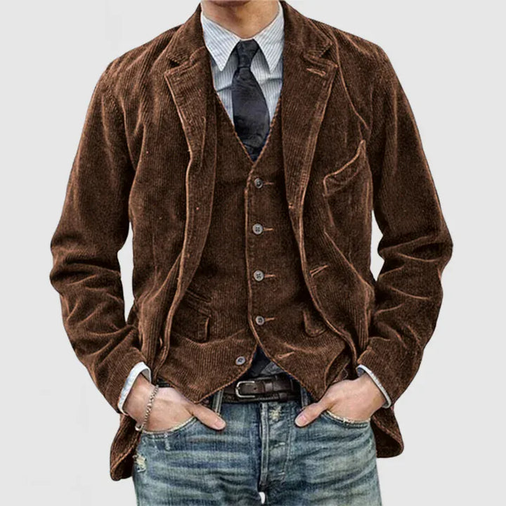 Ashcroft | Italian Corduroy Jacket and Waistcoat Set