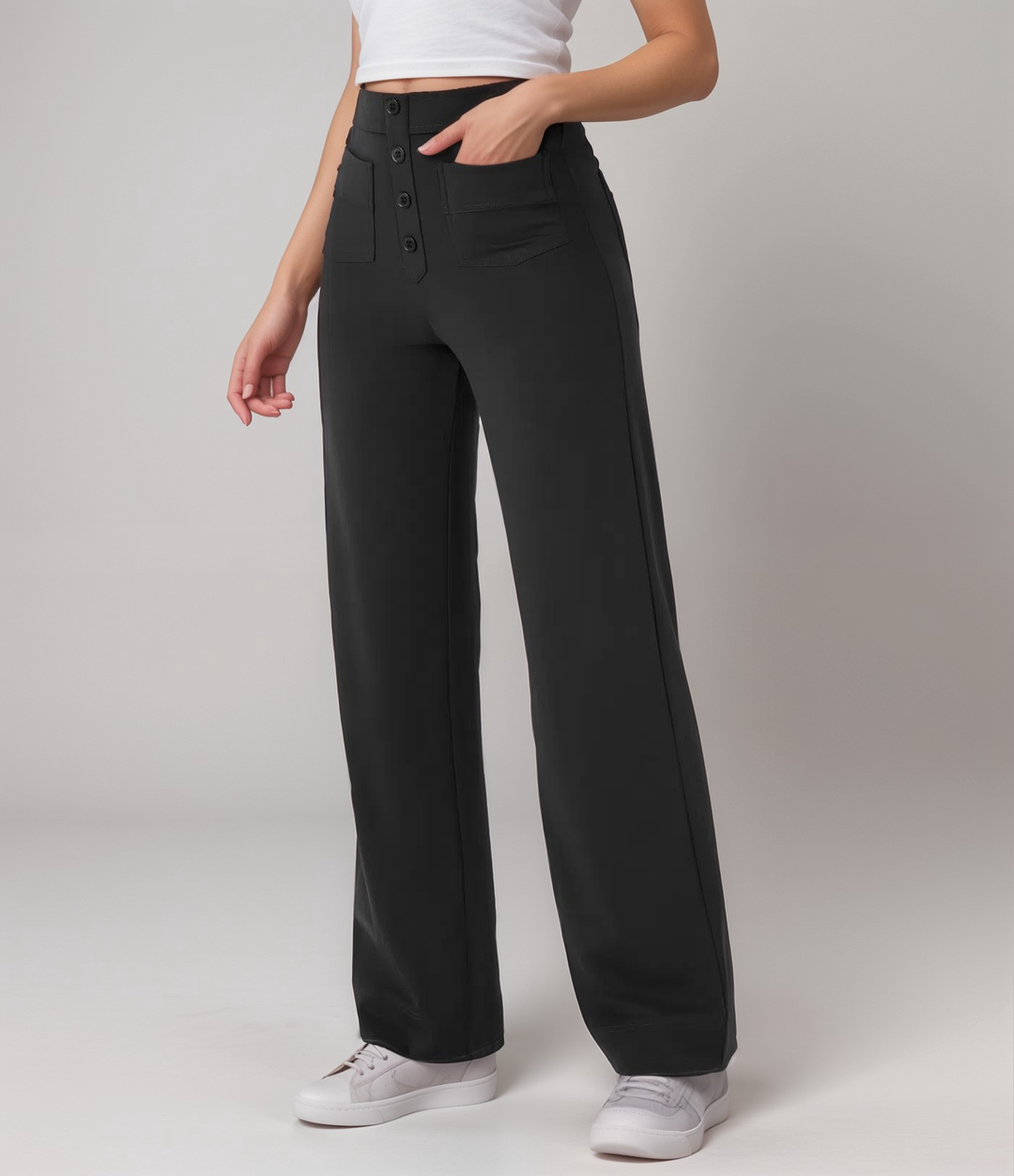 Ashcroft | High-Waisted Stretch Trousers